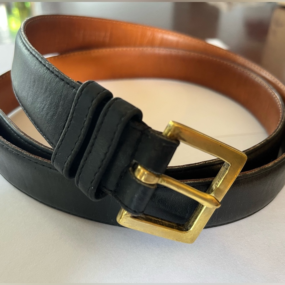 Coach 7600 Black Leather Belt- Size 42”/ 105cm - Picture 3 of 12